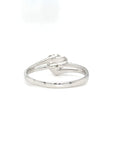 18K White Gold Heart Typhoon Diamond Ring