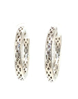 18K White Gold Diamond Earring