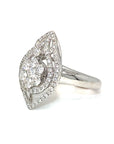 18K White Gold Diamond Ring