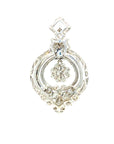 18K White Gold Diamond Pendant