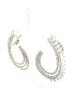 18K White Gold Diamond Earring