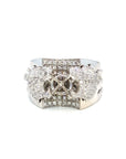 18K White Gold Diamond Men's Ring Setting