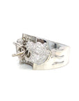 18K White Gold Diamond Men's Ring Setting