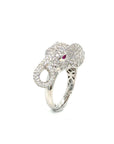 18K White Gold Diamond Ring