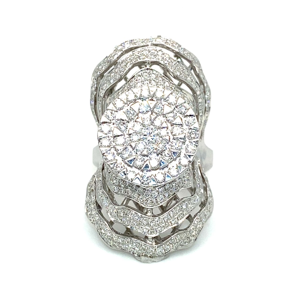 18K White Gold Diamond Ring