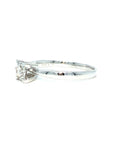 18K White Gold  Cushion Top Diamond Ring