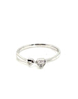 18K White Gold Mini Diamond  Diamond Ring