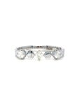 18K White Gold Large Space Out Diamond Ring