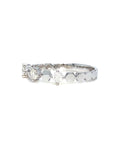 18K White Gold Large Space Out Diamond Ring