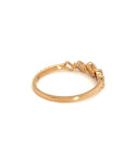 18K Rose Gold Italic Holo Diamond Ring