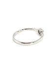 18K White Gold Mini Bezel Bubble Diamond Ring