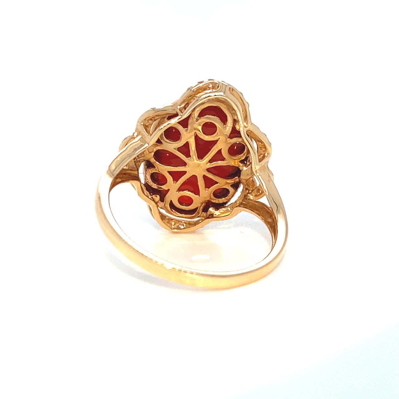 18K Rose Gold Onyx Ring