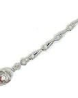 18K White Gold Pumpkin Diamond Bracelet