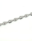 18K White Gold Lockets Diamond Bracelet