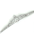 18K White Gold Princess Crown Crown Diamond Bracelet