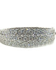 18K White Gold Diamond Bangle