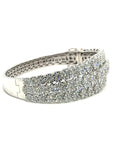 18K White Gold Diamond Bangle