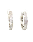 18K White Gold Diamond Earring