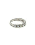 18K White Gold Large 3/4 Round Eternity Diamond Ring