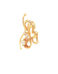 18K Rose Gold Butterfly Spring Wings Diamond Pendant