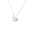 18K White Gold Illusion Setting Single Diamond Necklace