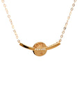 18K Rose Gold Smile Love Mechanical Wheel Diamond Necklace