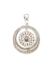 18K White Gold Diamond Pendant