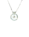 18K White Gold Diamond  Necklace