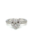 18K White Gold Diamond Ring Mounting