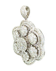 18K White Gold Diamond Pendant