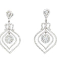 18K White Gold Diamond Earrings