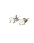 18K White Gold Classic Four Prongs Diamond Earrings