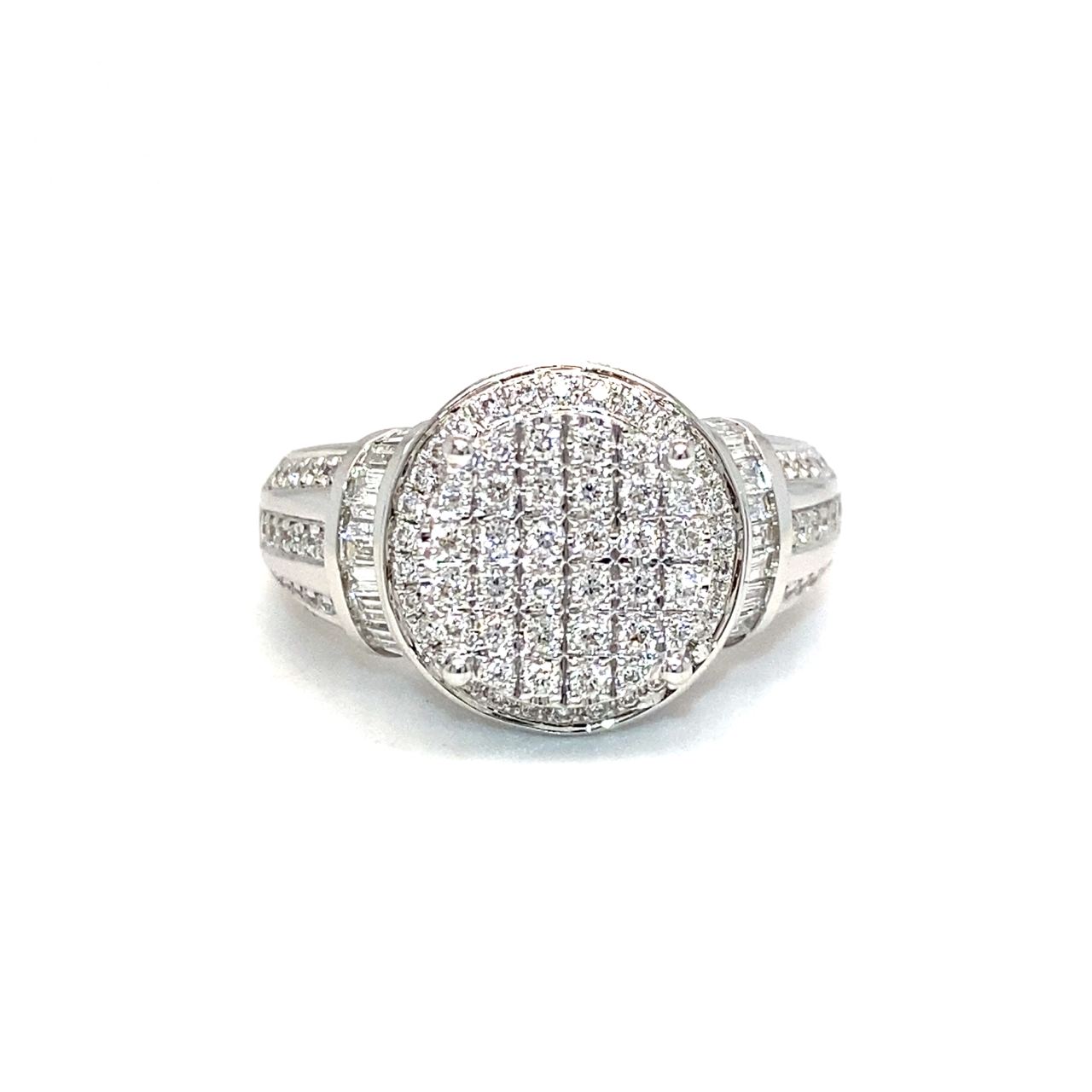 18K White Gold Diamond Ring