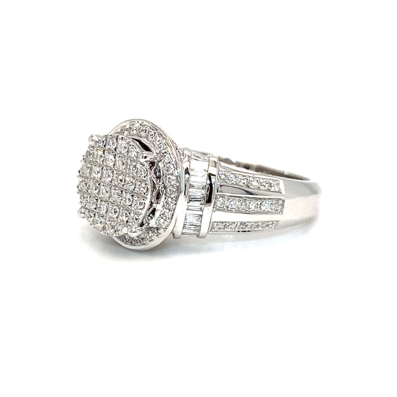 18K White Gold Diamond Ring