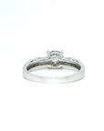 18K White Gold Illu Medium Band DIamond Ring