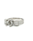 18K White Gold Diamond Ring Mounting