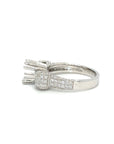 18K White Gold Diamond Ring Mounting