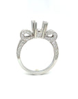 18K White Gold Diamond Ring Mounting