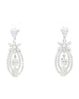 18K White Gold Diamond Earrings