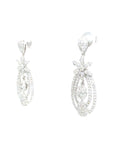 18K White Gold Diamond Earrings