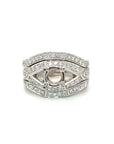 18K White Gold Diamond Ring Mounting