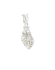 18K White Gold Diamond Pendant