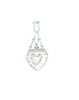 18K White Gold Diamond Pendant