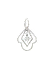 18K White Gold Diamond Pendant