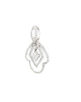 18K White Gold Diamond Pendant