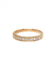 18K Rose Gold Tension Simple Diamond Ring