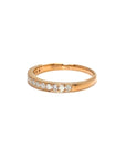 18K Rose Gold Tension Simple Diamond Ring