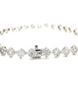 18K White Gold Mini Bity Tennis Bracelet