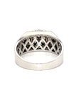 18K White Gold Diamond Men's Ring