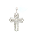 18K White Gold Diamond Pendant